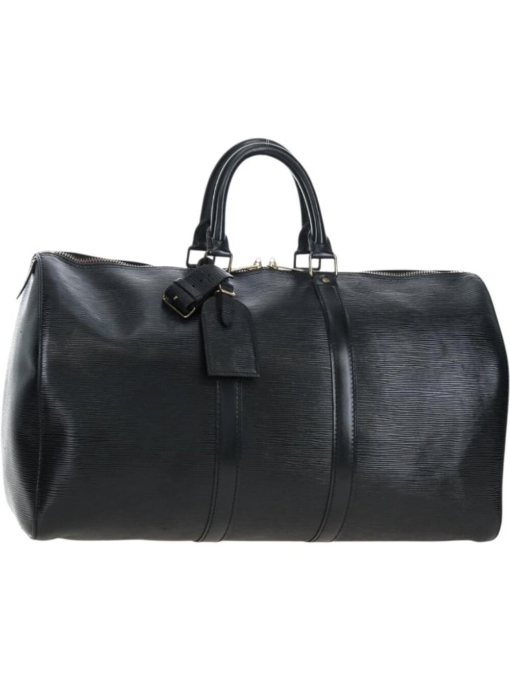 LOUIS VUITTON Epi Keepall 45 Boston Bag Black M42972